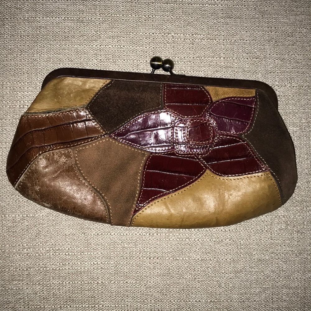 Fossil Patchwork Clutch - image 1